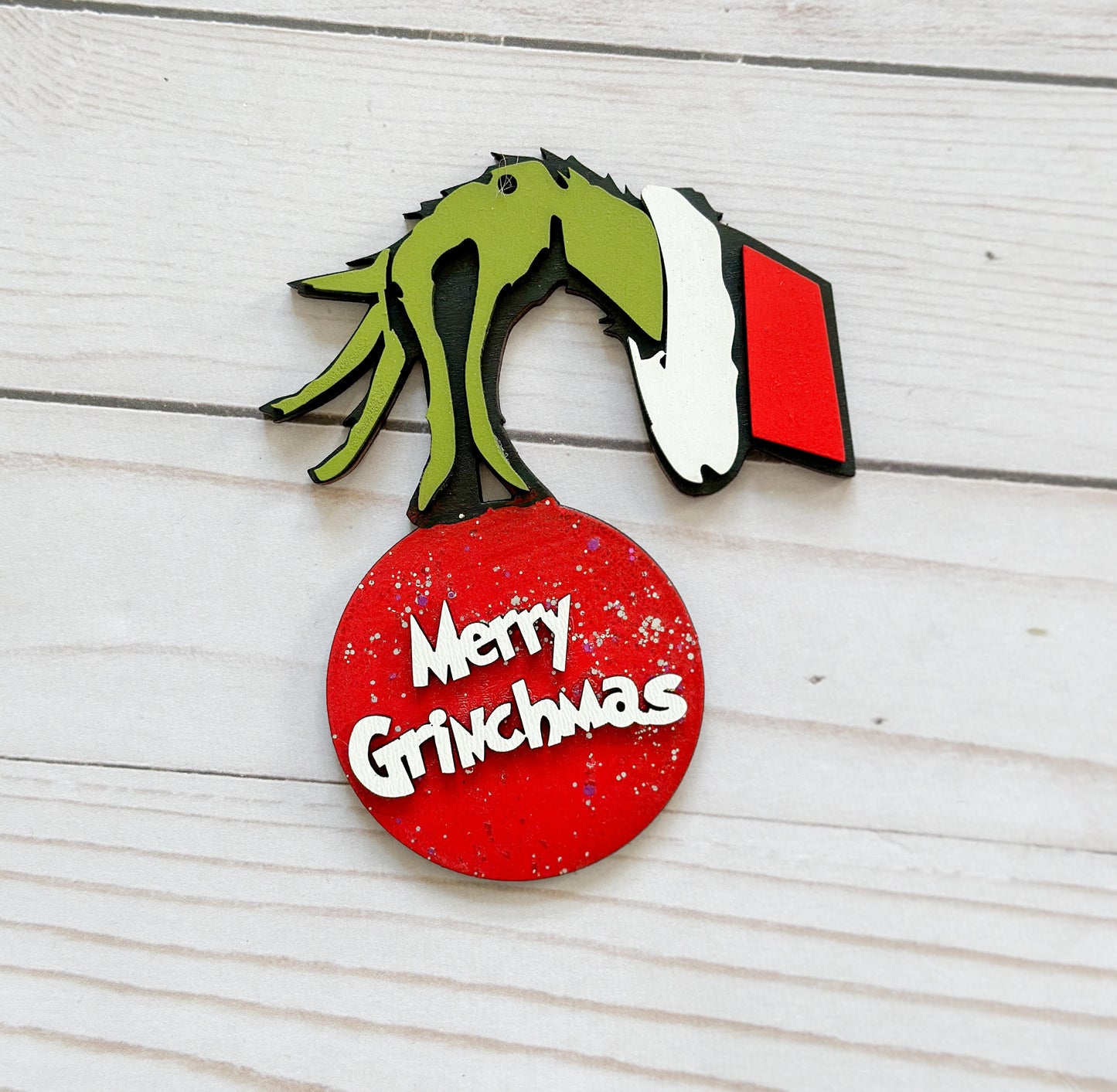 Grinch Hand Ornament