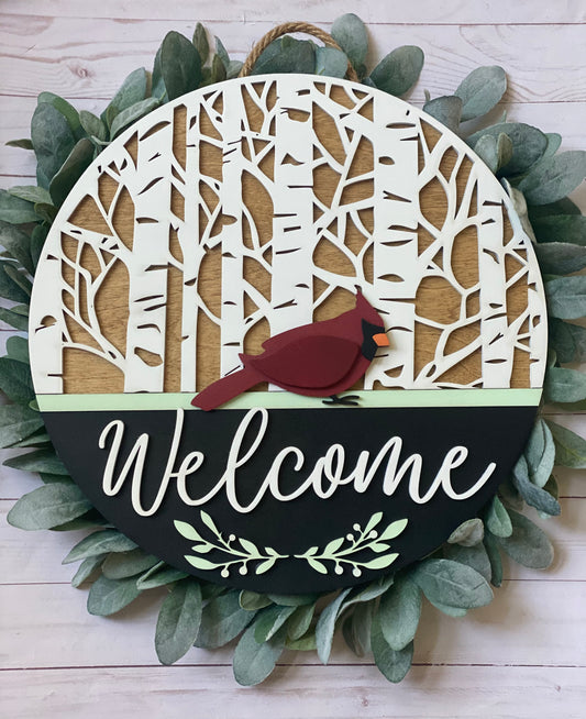 Cardinal Door Hanger