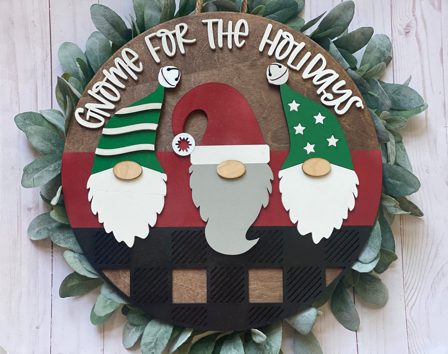 Gnome for the Holidays Door Hanger