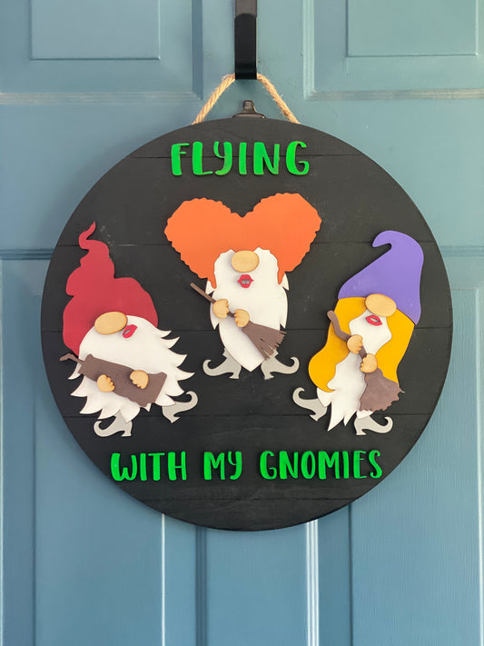 Halloween Gnome Door Hanger