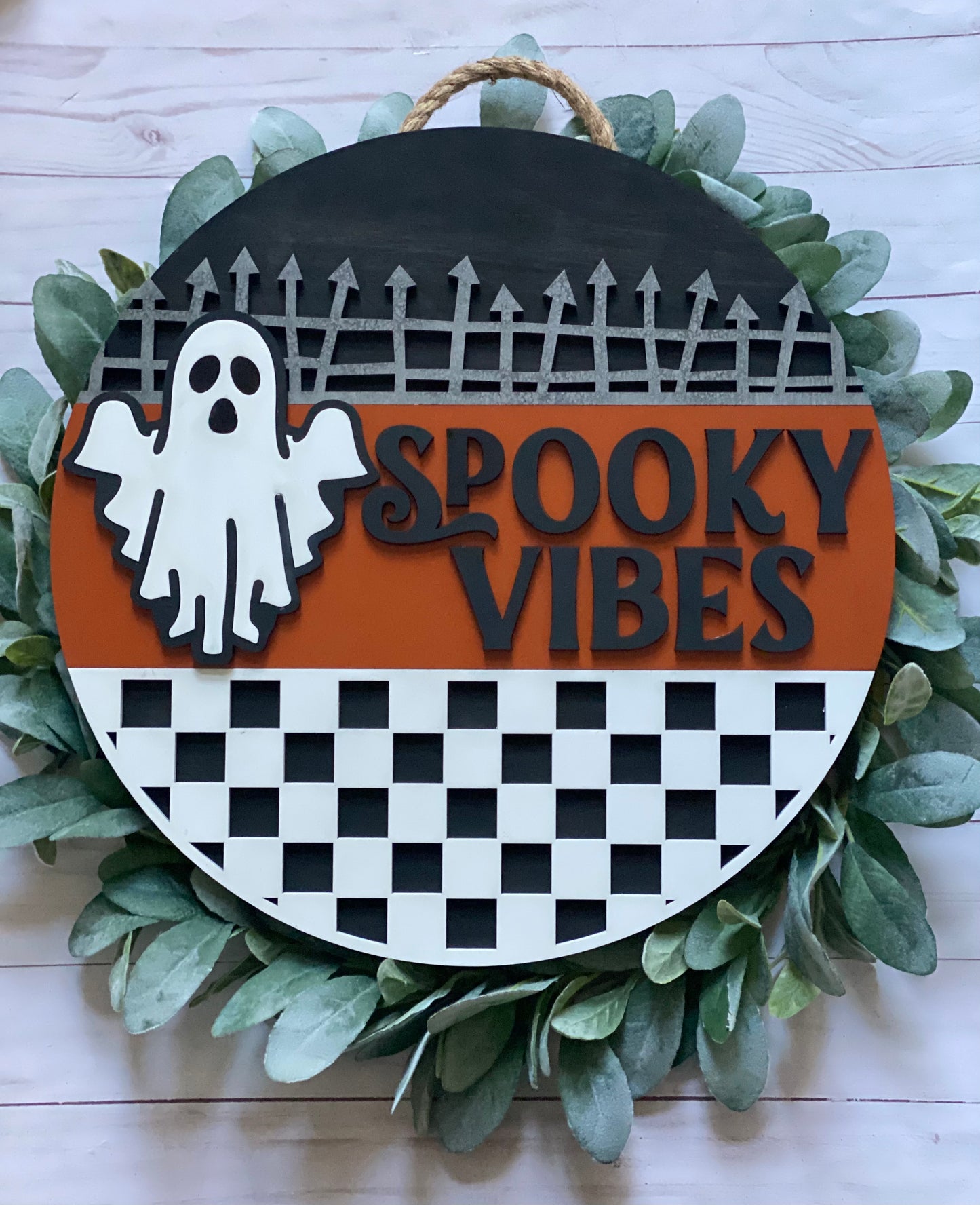 Spooky Vibes Door Hanger
