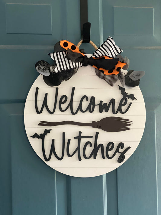 Welcome Witches Door Hanger