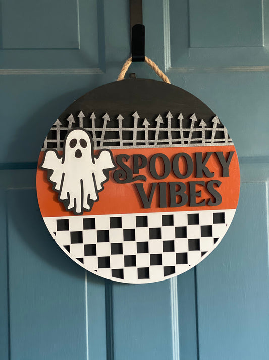 Spooky Vibes Door Hanger