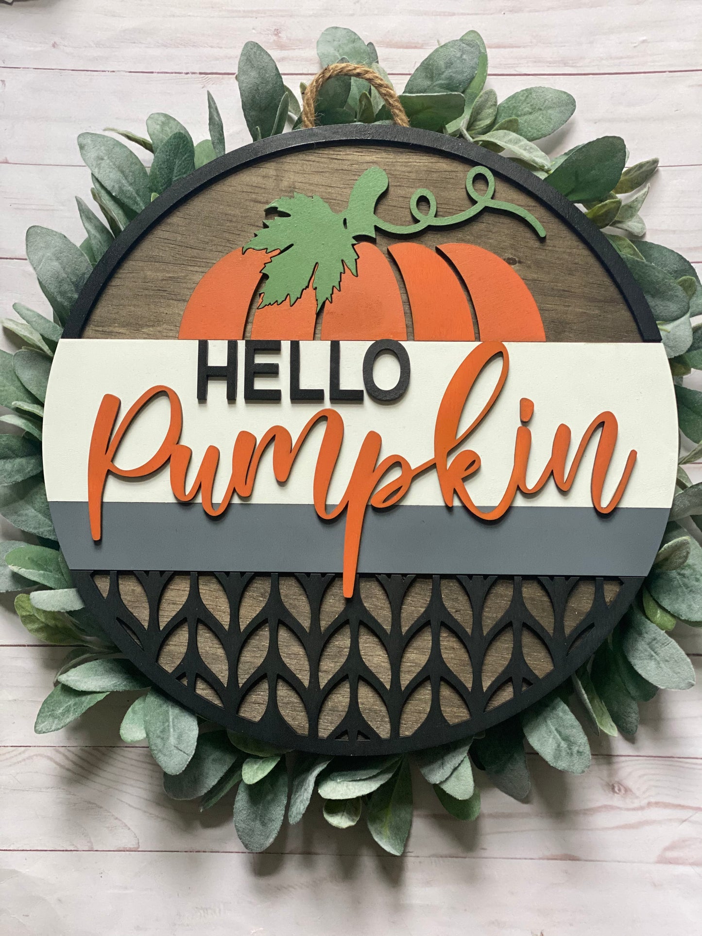 Hello Pumpkin Door Hanger