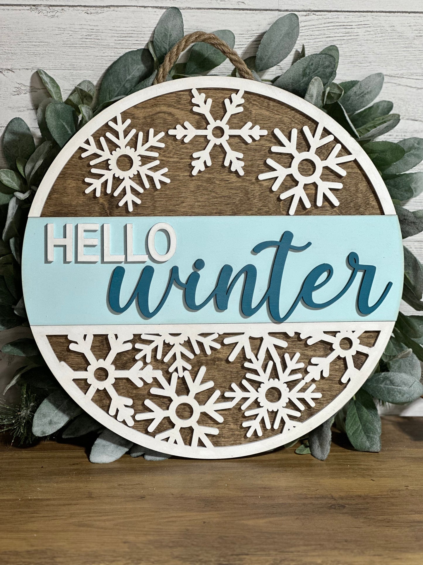 Hello Winter Door Hanger