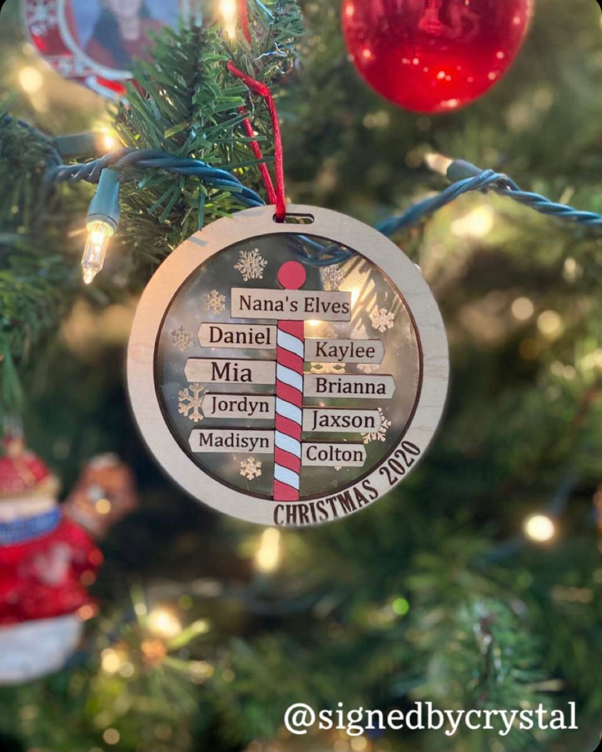 North Pole Personalized Ornament