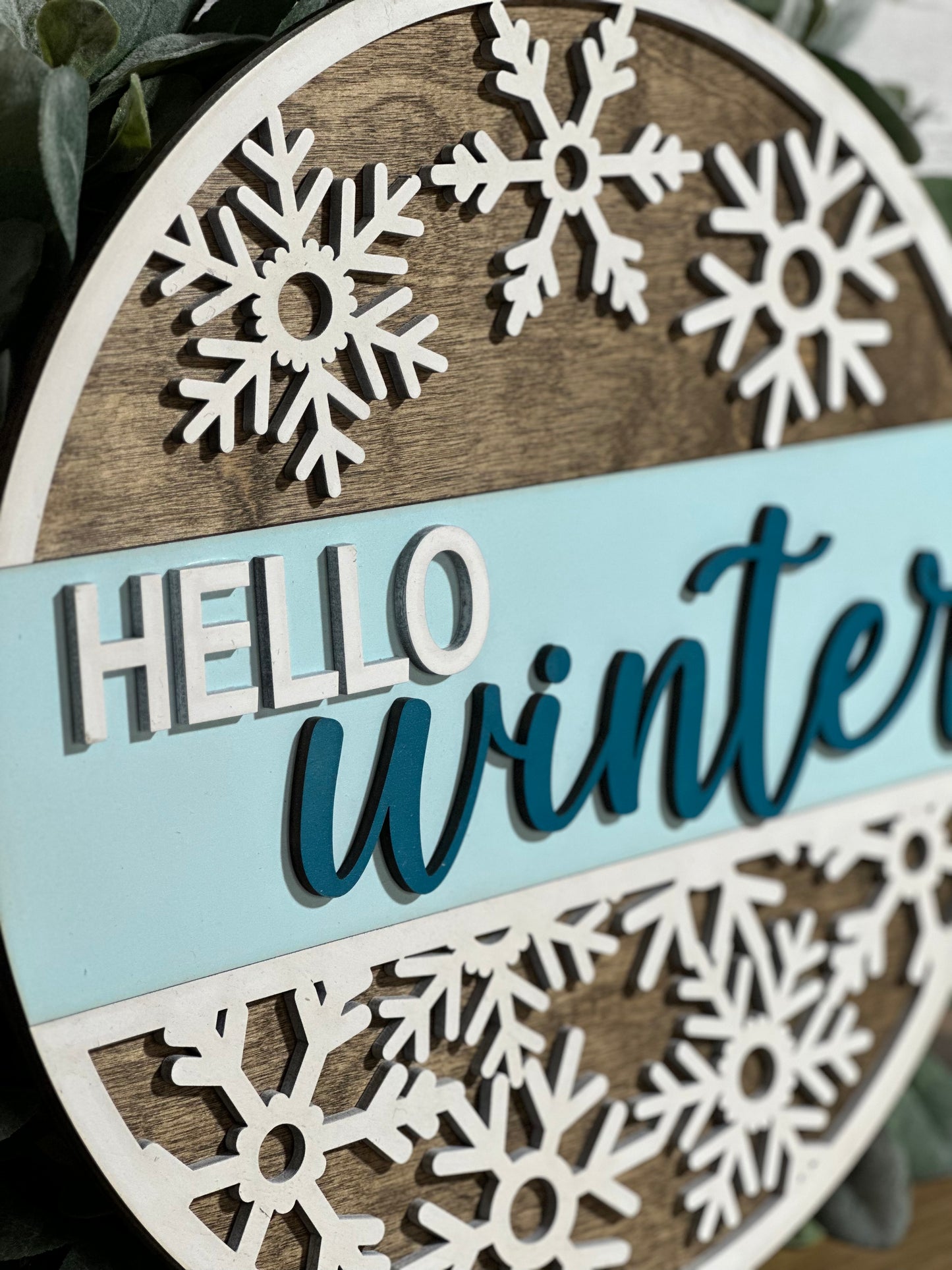 Hello Winter Door Hanger