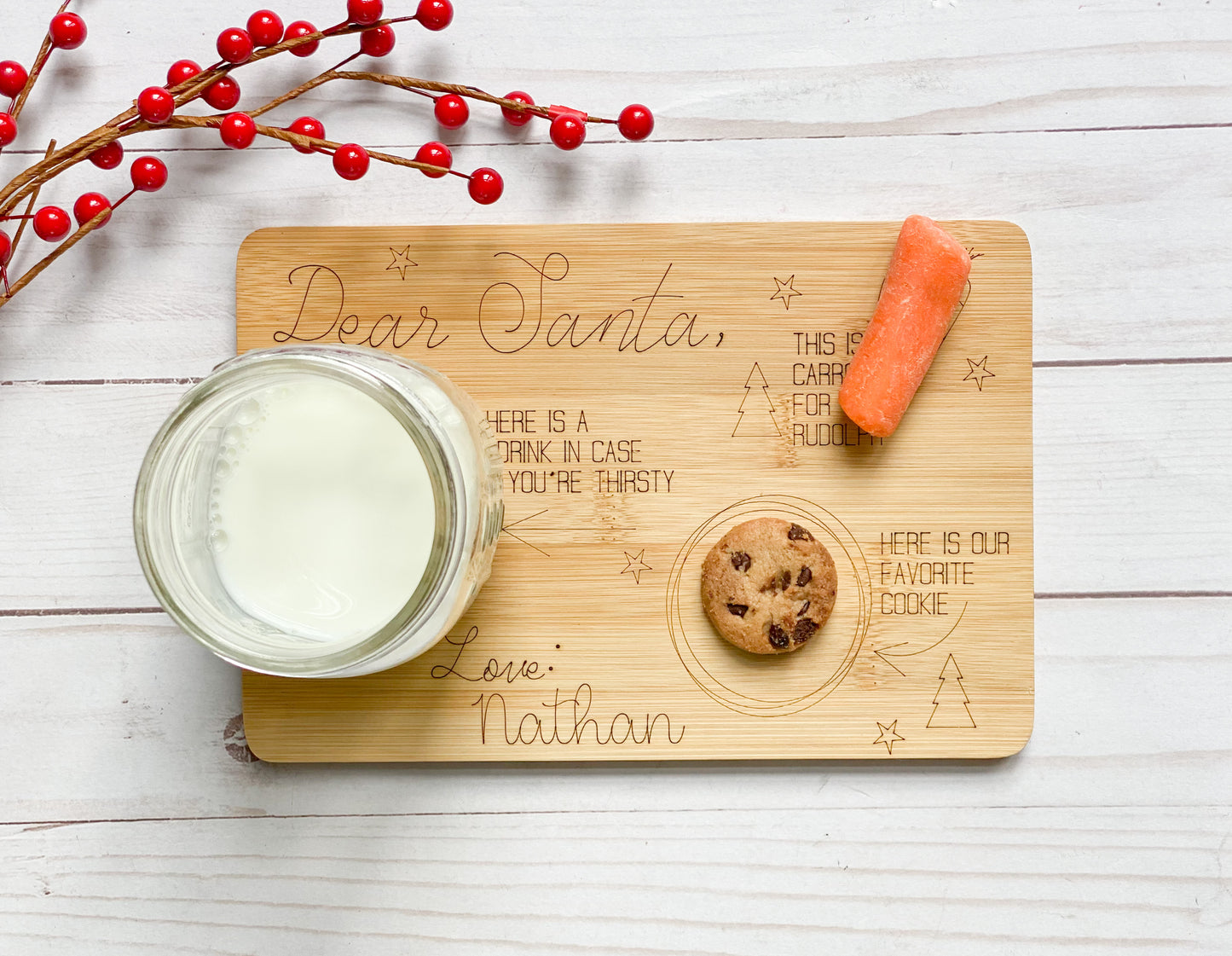 Personalized Santa Tray