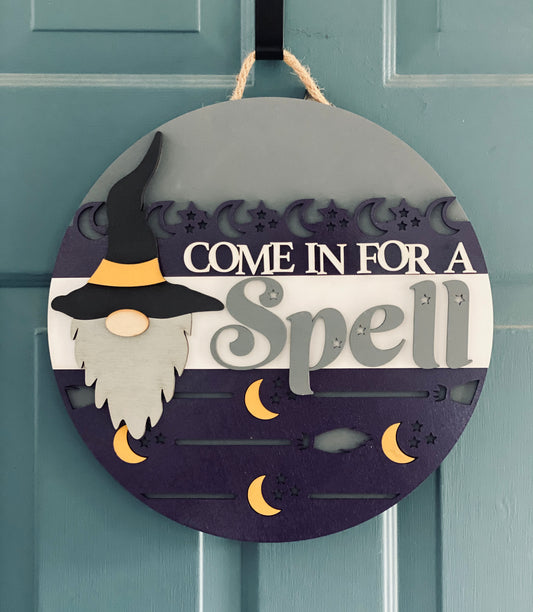 Halloween Gnome Door Hanger