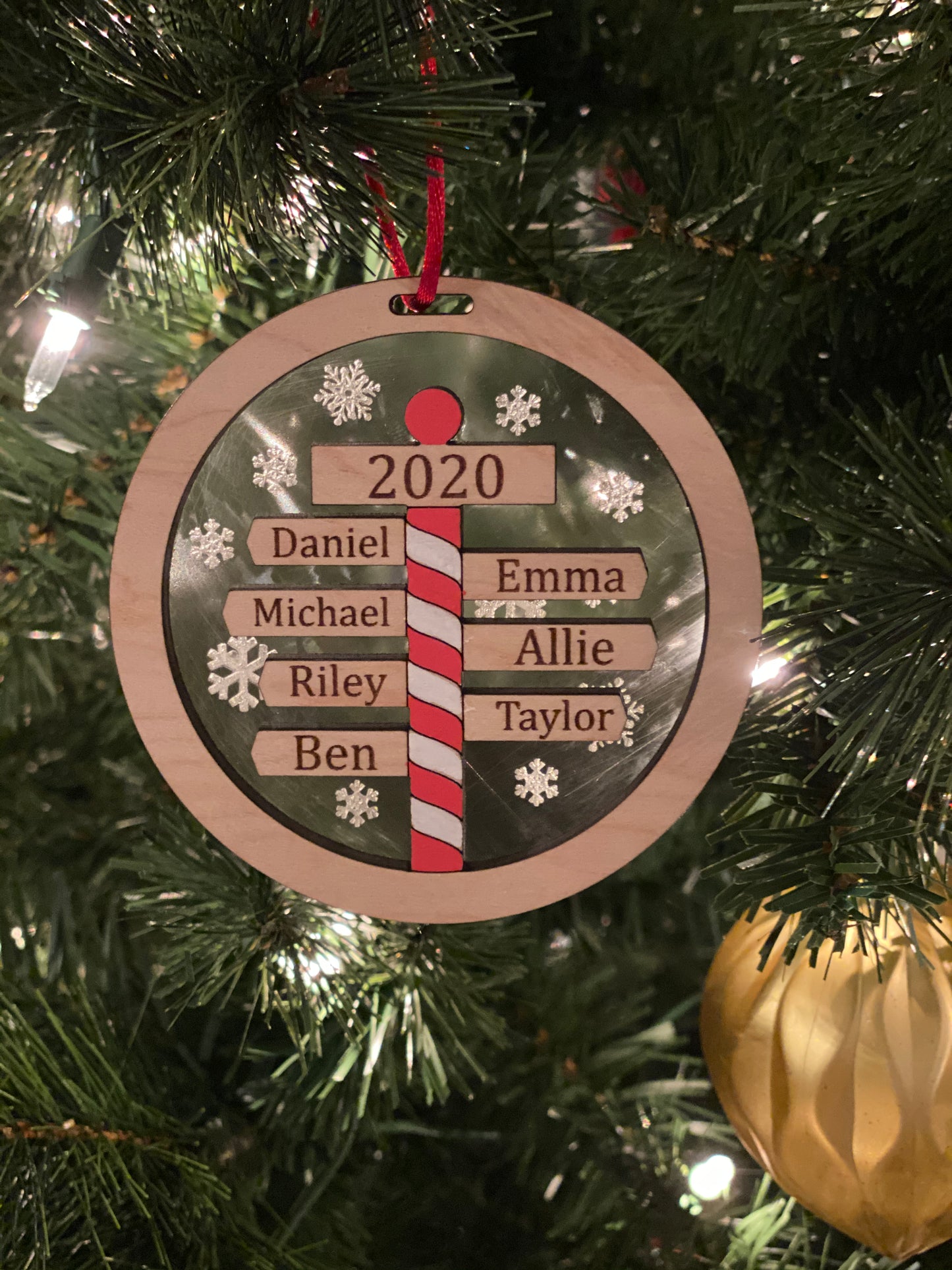 North Pole Personalized Ornament