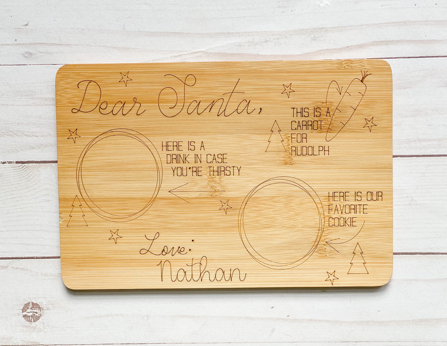 Personalized Santa Tray