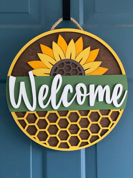 Sunflower Door Hanger