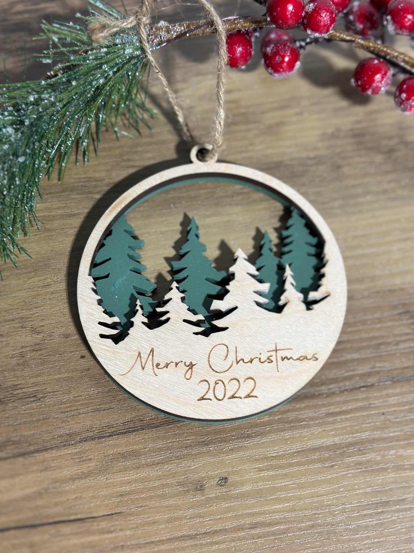 Rustic Forest Ornament